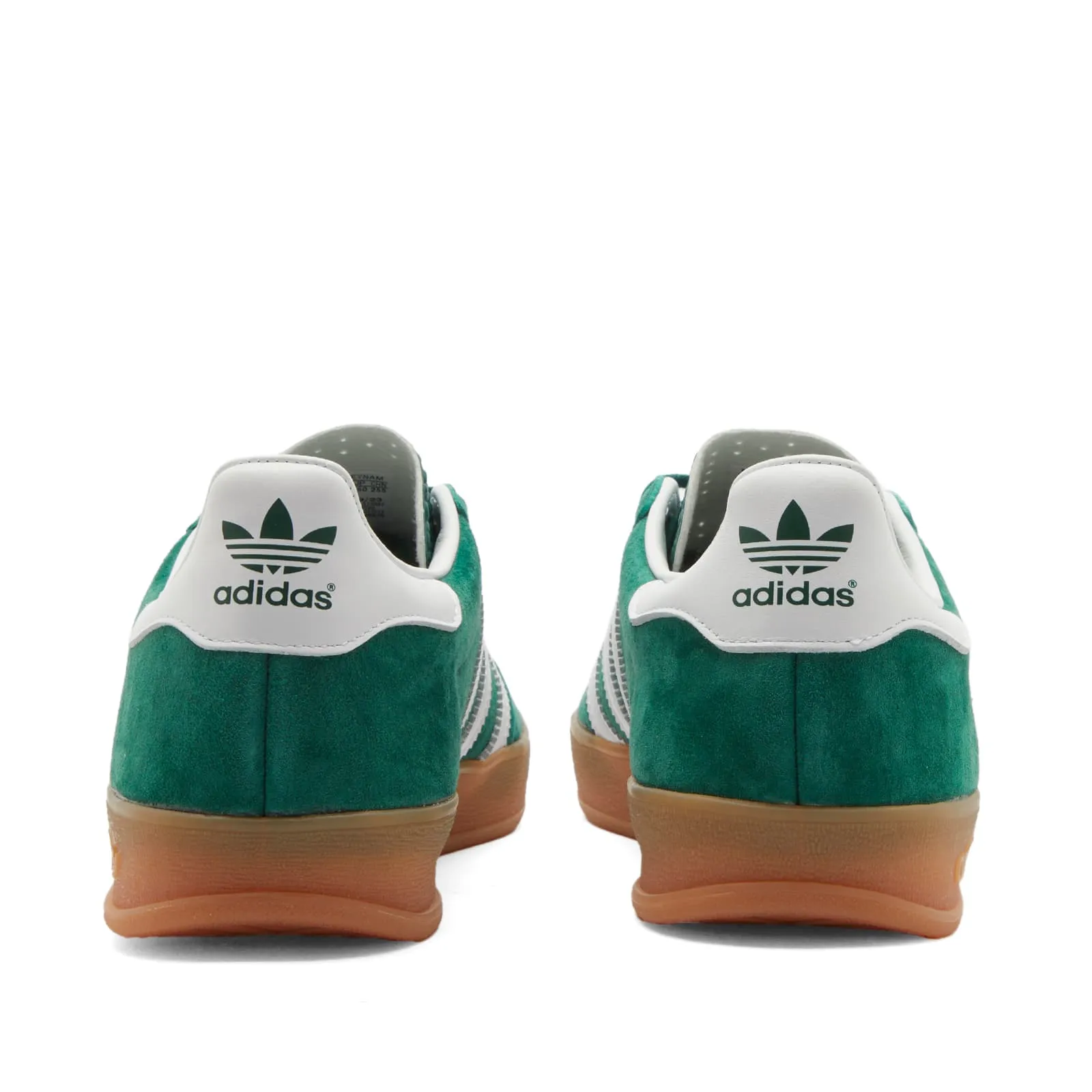 Adidas Gazelle Indoor Sneaker in Collegiate Green, White & Gum 2