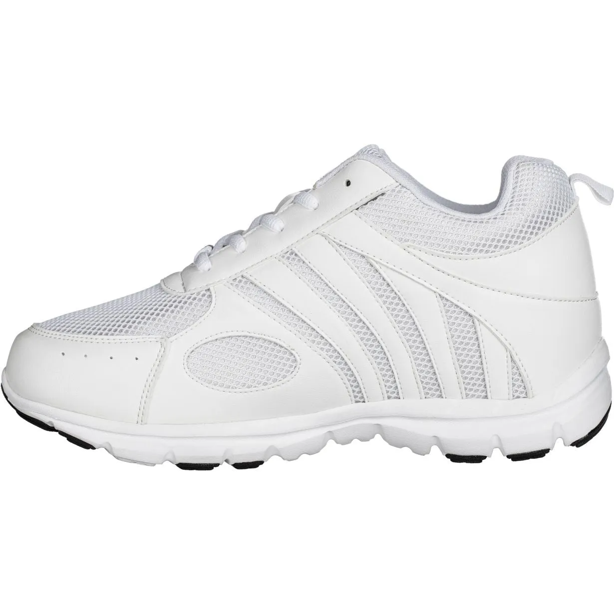 CALTO Light White Elevator Sneakers - Three Inches - G3303