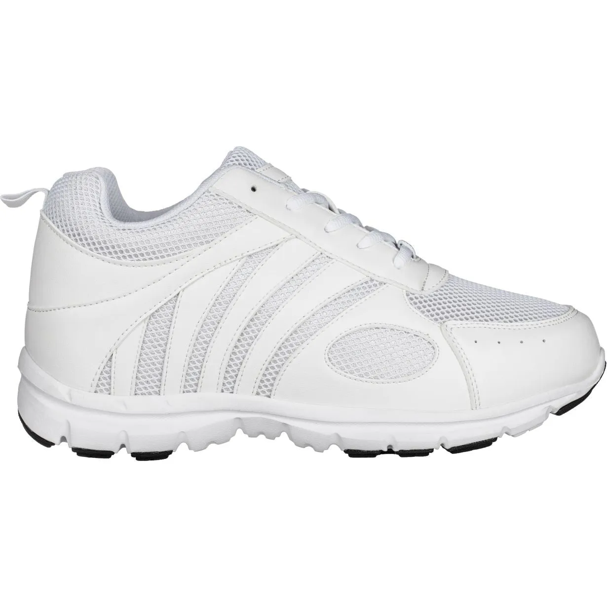 CALTO Light White Elevator Sneakers - Three Inches - G3303