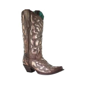 Corral Boots Women's Metallic Inlay Brown Boots