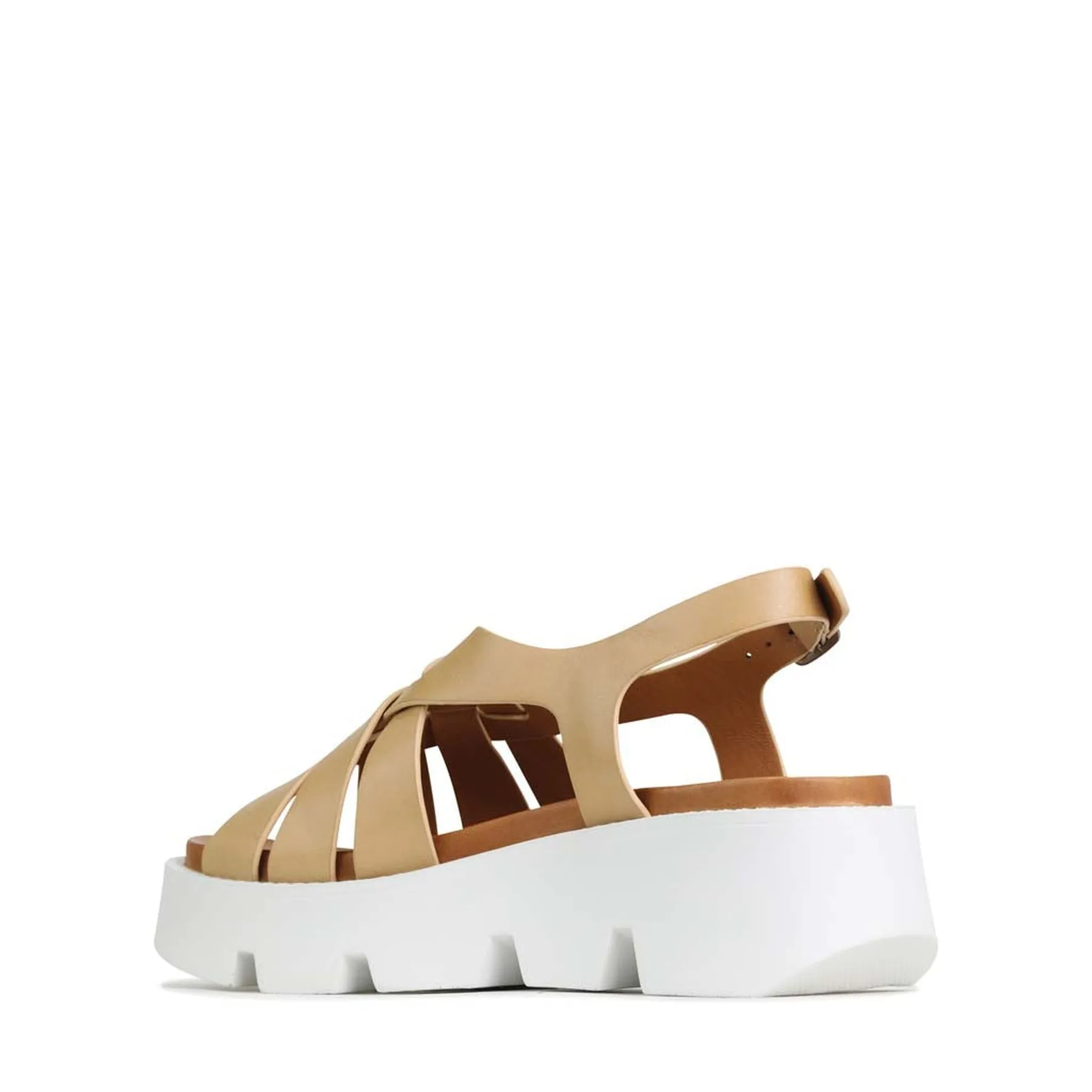 KAILYN PLATFORM ANKLE STRAP SANDALS LEATHER