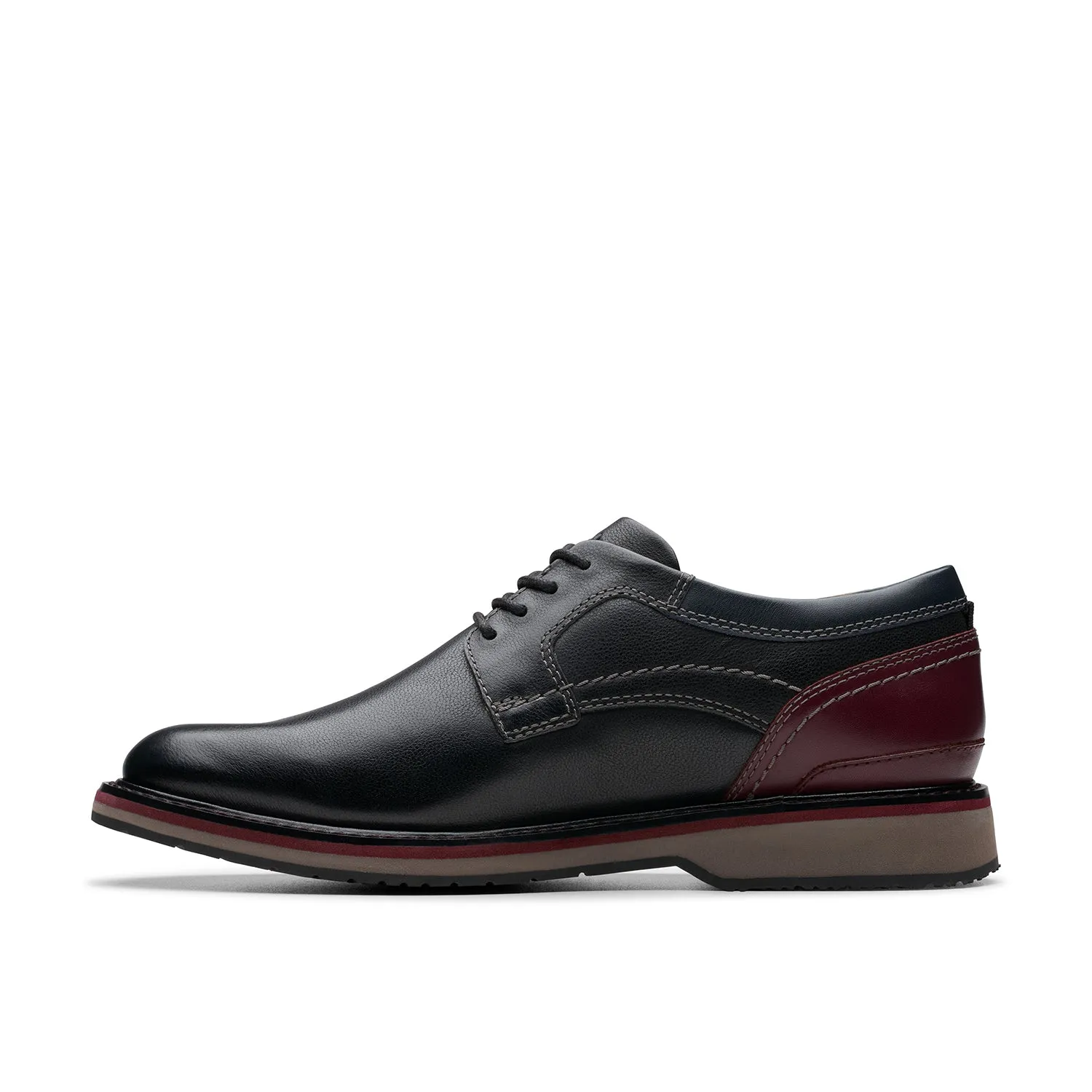 Mens - Monahan Plain Black Leather