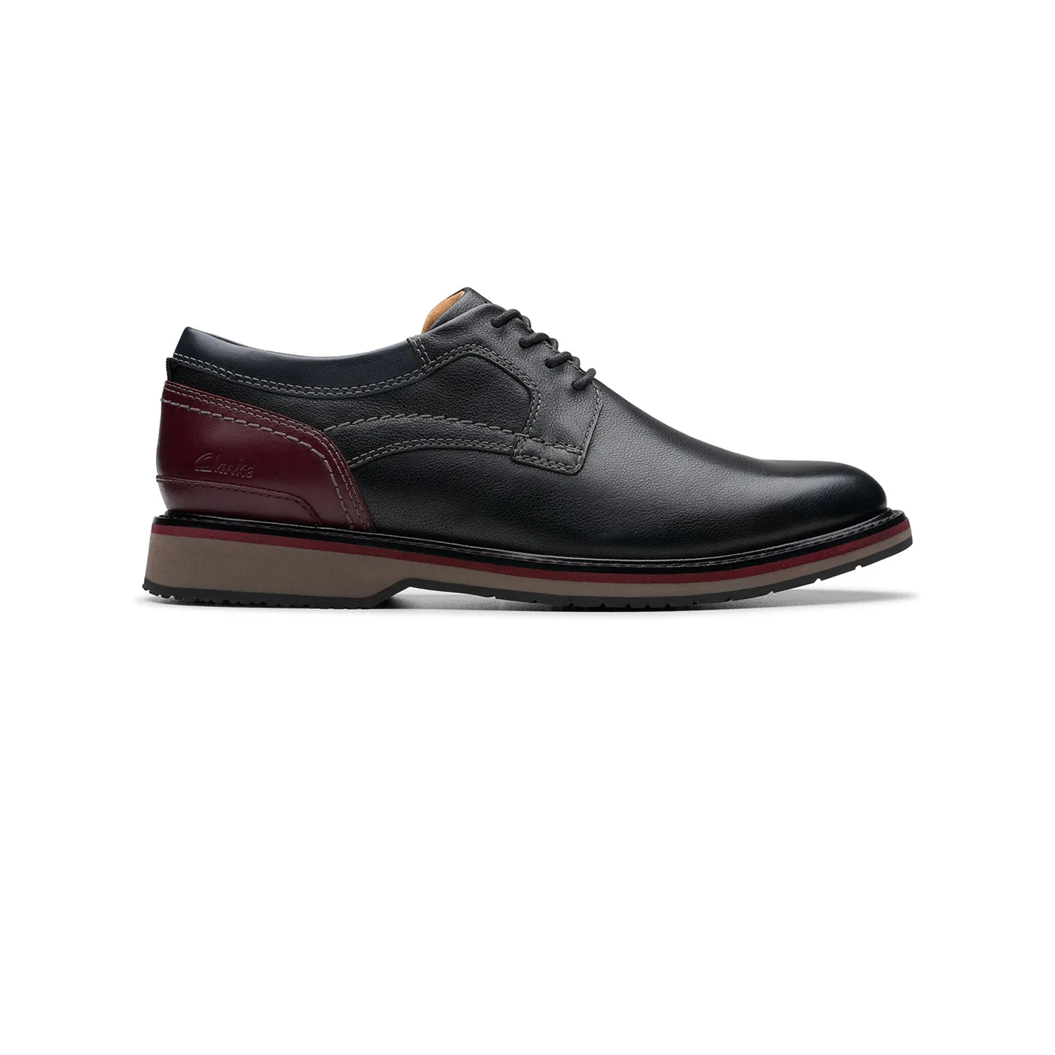 Mens - Monahan Plain Black Leather