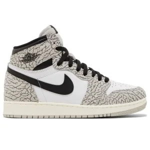 Nike Air Jordan 1 Retro High OG GS 'White Cement', Gray