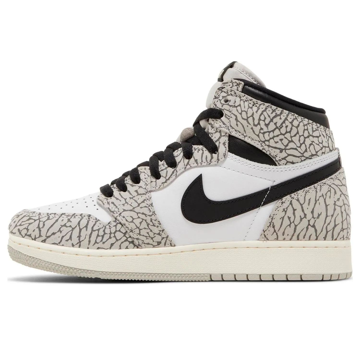 Nike Air Jordan 1 Retro High OG GS 'White Cement', Gray