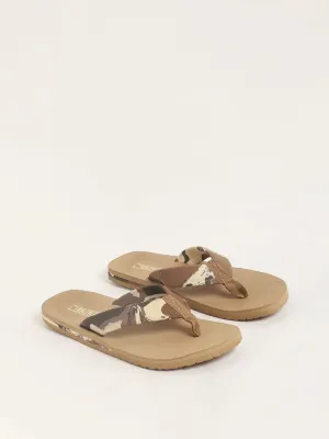 SOLEPLAY Beige Camouflage Flip-Flop