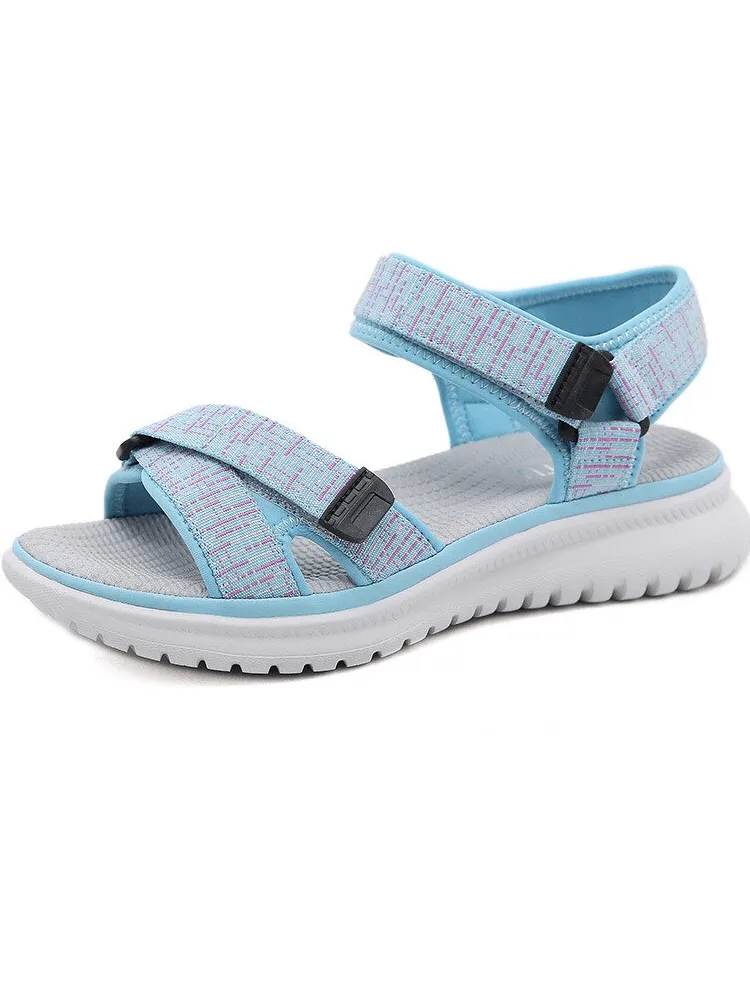 Stylish Sports Soft Sandals with Adjustable Fasteners / Women's Summer Shoes - SF0984